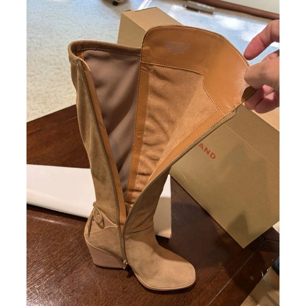 Lucky Brand Mekinna Over The Knee Suede Leather Boots Size 8M New In Box